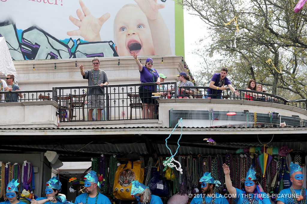 Trucks of Elks Orleans, Crescent City parade on Mardi Gras Day